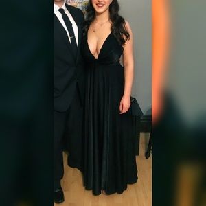 Formal low V dress